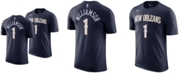 Nike Men's Zion Williamson Navy New Orleans Pelicans 2019,2020 Name & Number Performance T-shirt